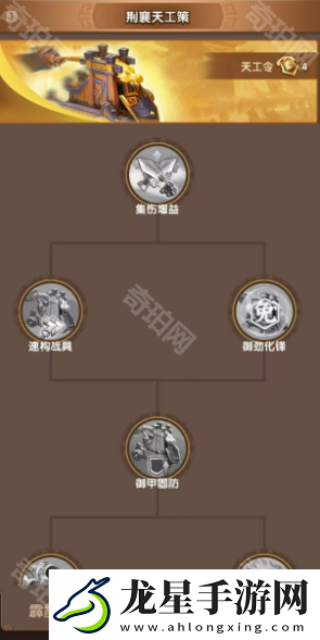 三國冰河時代S4荊襄天工策怎么加點