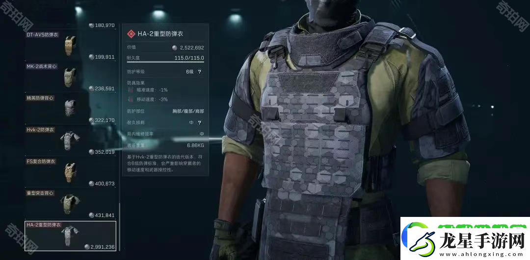 三角洲行動S3六級甲哪個(gè)好