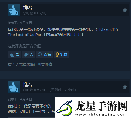 最后生還者2RESteam特別好評