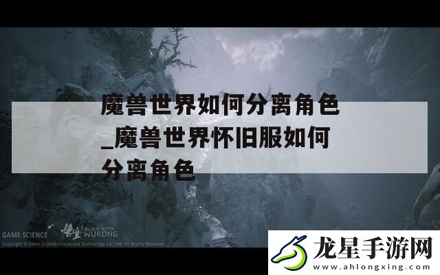 魔獸世界如何分離角色