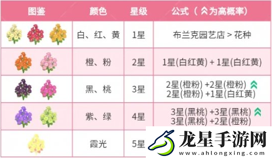 心動(dòng)小鎮(zhèn)迎春花雜交配方有哪些