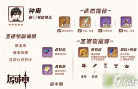 原神鐘離圣遺物怎么搭配